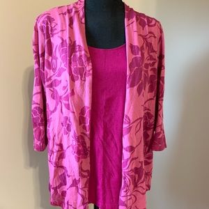 Croft & Barrow 2-pc tank & jacket set